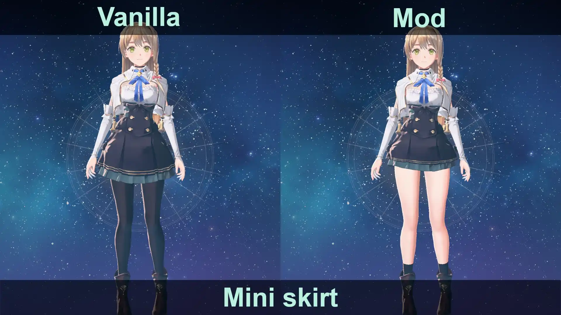 紅の錬金術士と白の守護者 ～レスレリアーナのアトリエ～ Defenceless Klaudia（ミニスカート・タイツ差分） mod