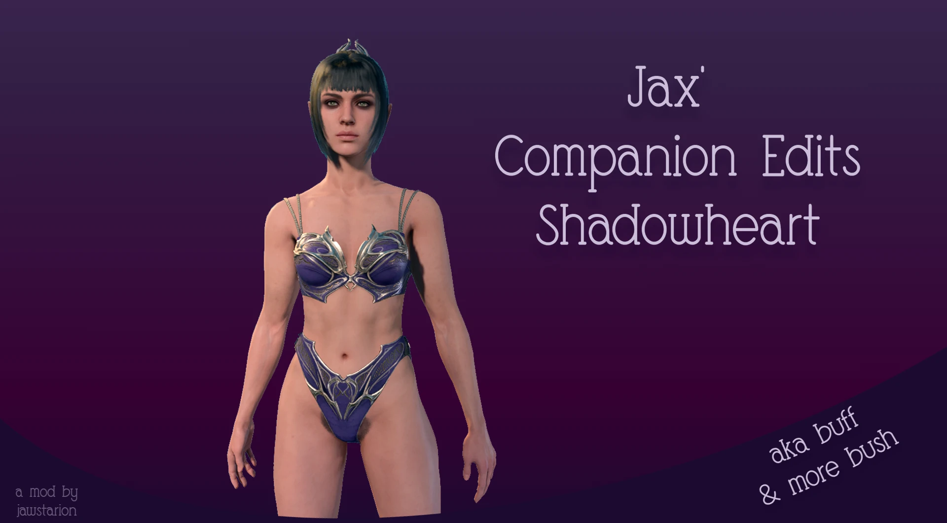 バルダーズ・ゲート3 Jax' Companion Edits - Shadowheart（筋肉と体毛） mod