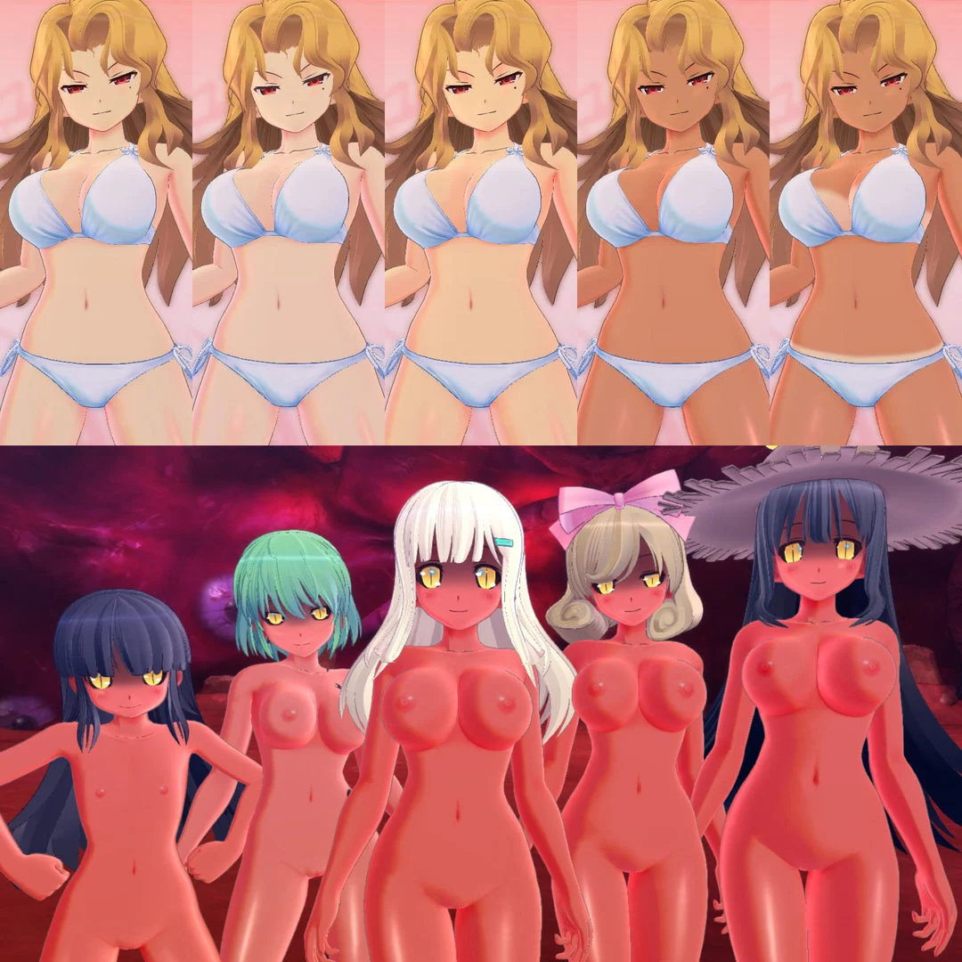 閃乱カグラ Burst Re:Newal Nude V2 Option（大道寺の腹・一部赤肌） mod