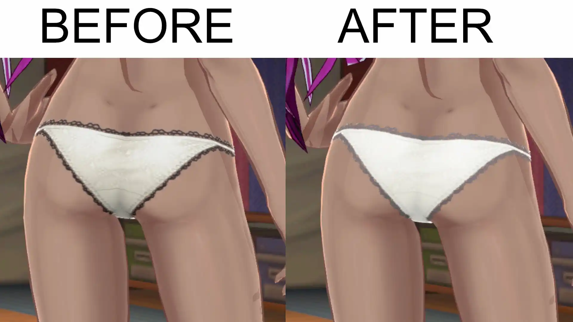バレットガールズ ファンタジア See Through White mod