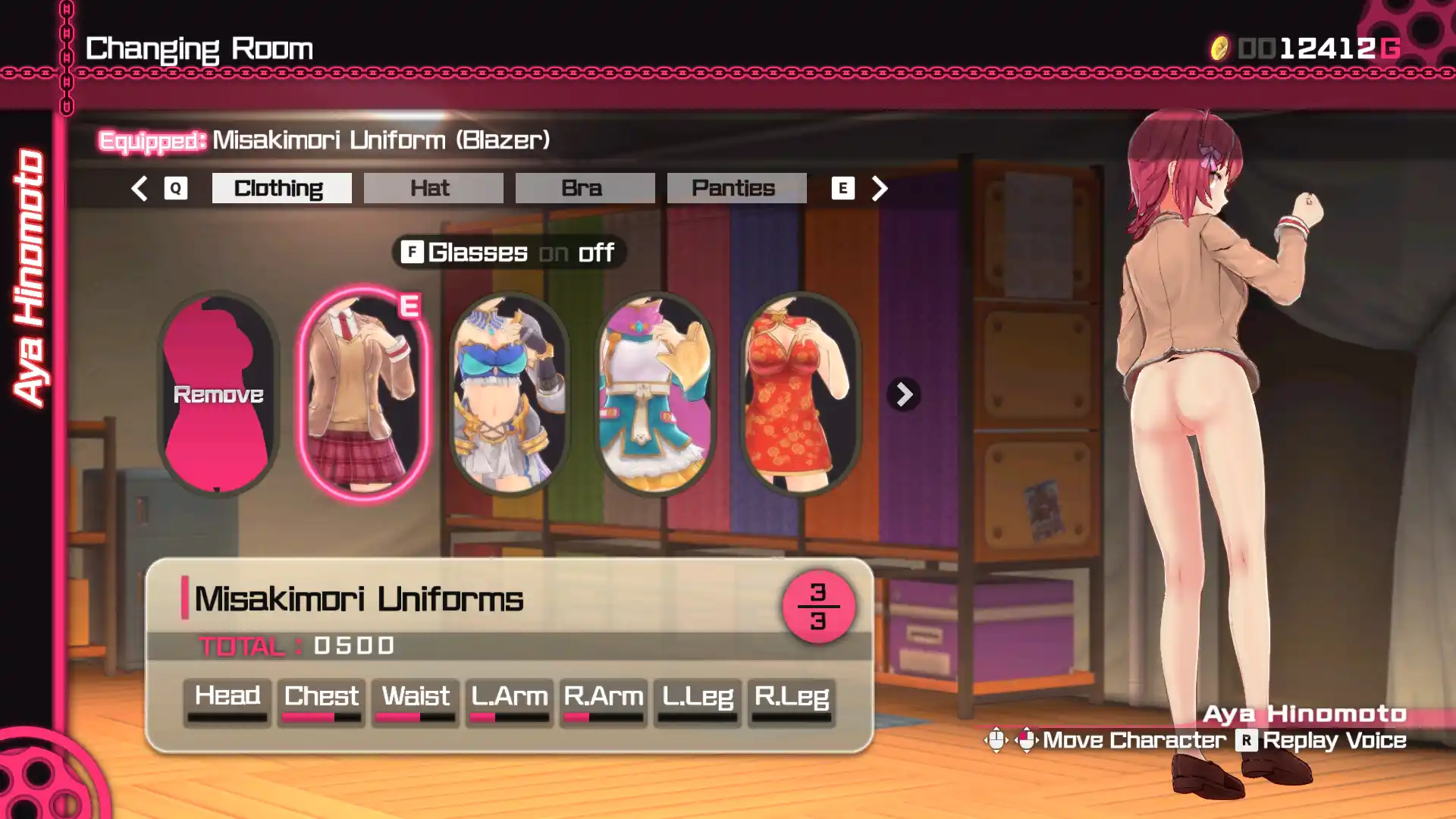 バレットガールズ ファンタジア 岬守学園ブレザー Bottomless mod