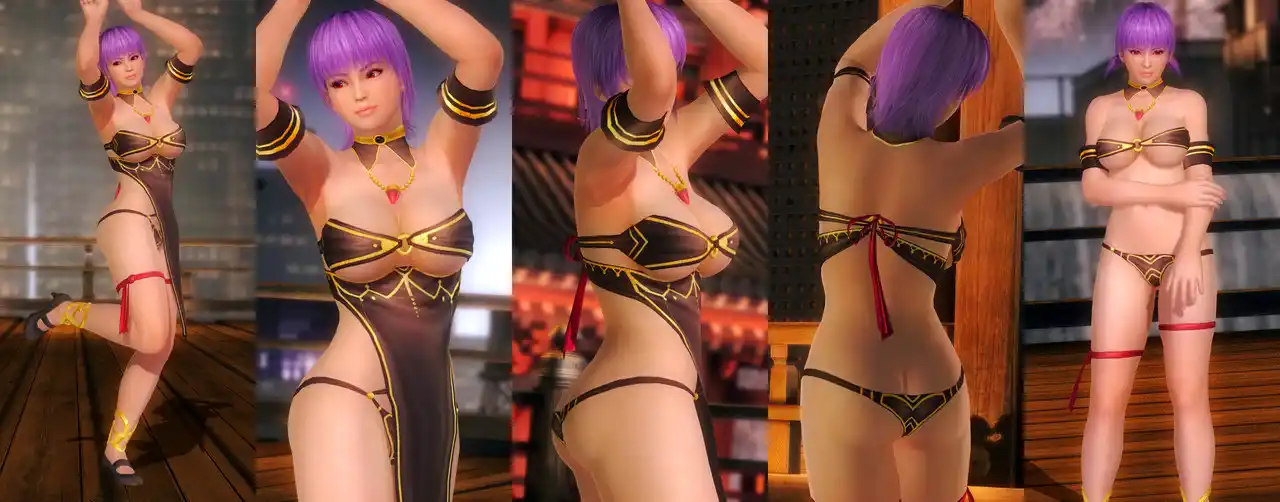 デッドオアアライブ5ラストラウンド あやね Ayane DOAXVV 1st Swimsuit Contest Sexy mod