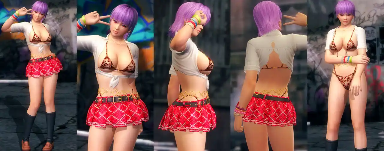 デッドオアアライブ5ラストラウンド あやね Ayane DOAXVV School Vibes mod