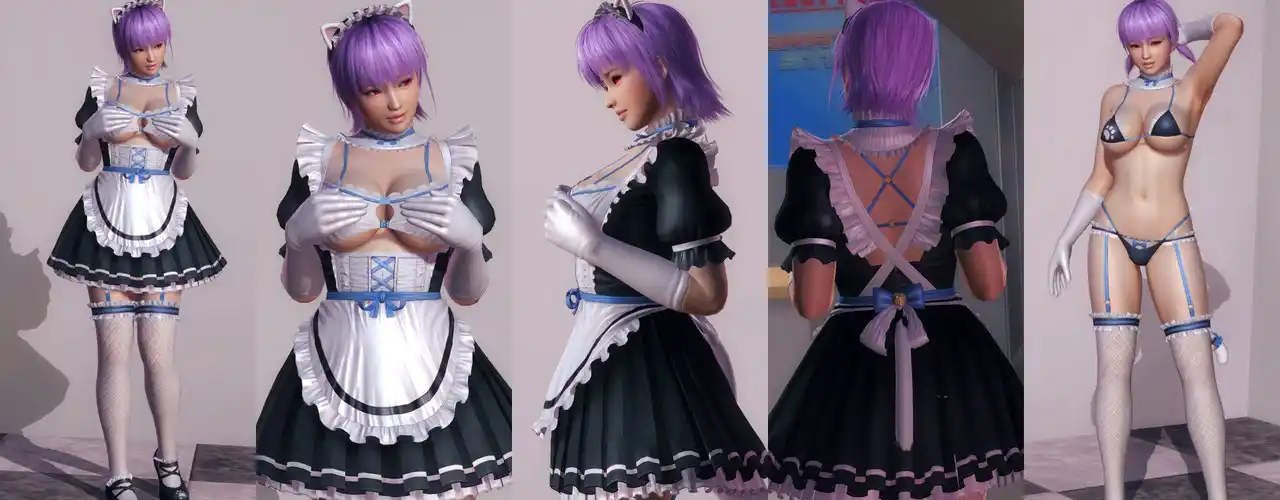デッドオアアライブ5ラストラウンド あやね Ayane DOAXVV Whimsical Nyan Maid mod