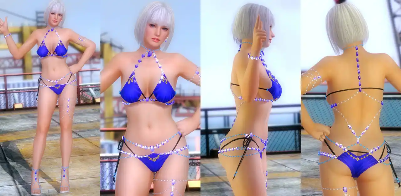 デッドオアアライブ5ラストラウンド クリスティ Christie DOAXVV Sparkling Blue mod