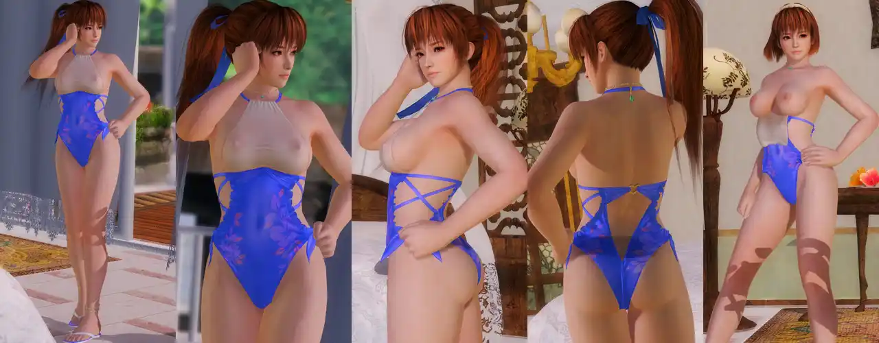 デッドオアアライブ5ラストラウンド かすみ Kasumi DOAXVV Sunshine Plage Topless mod