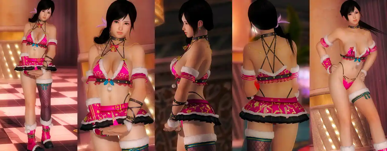 デッドオアアライブ5ラストラウンド こころ Kokoro DOAXVV Merry Christmas Starlight mod