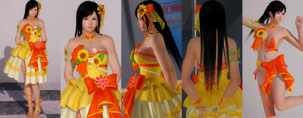 デッドオアアライブ5ラストラウンド こころ Kokoro DOAXVV Jewel Ruby mod