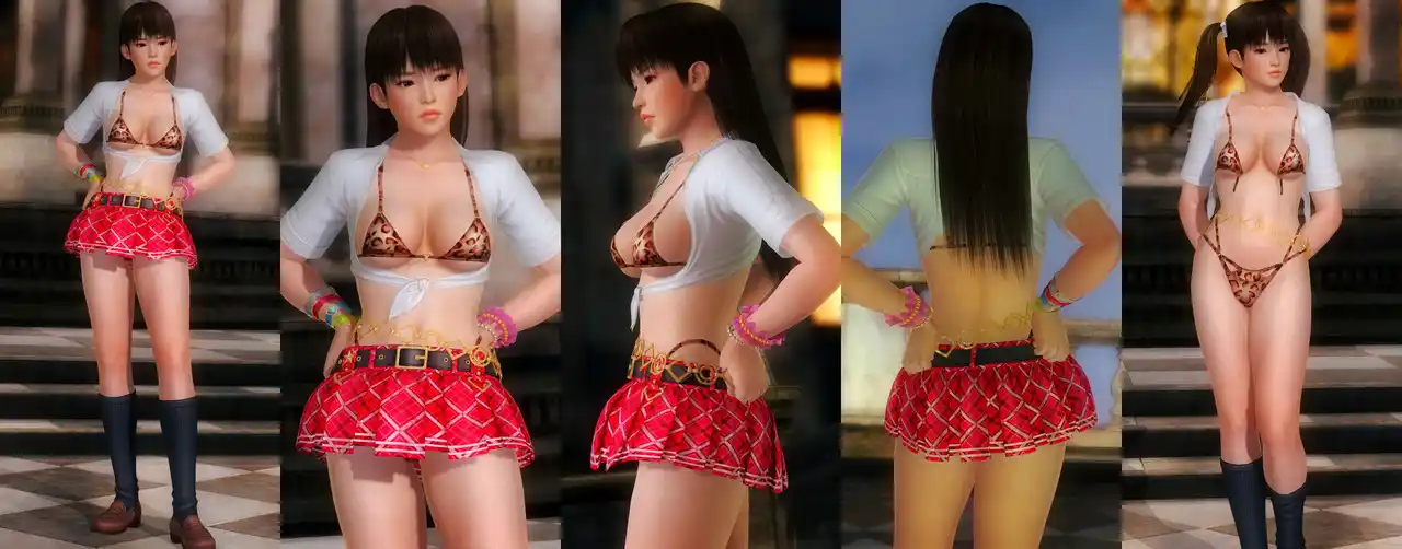 デッドオアアライブ5ラストラウンド レイファン Leifang DOAXVV School Vibes mod
