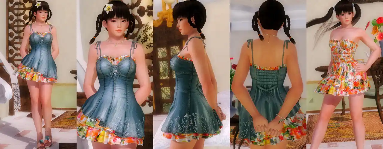 デッドオアアライブ5ラストラウンド レイファン Leifang DOAXVV Resort Camisole mod