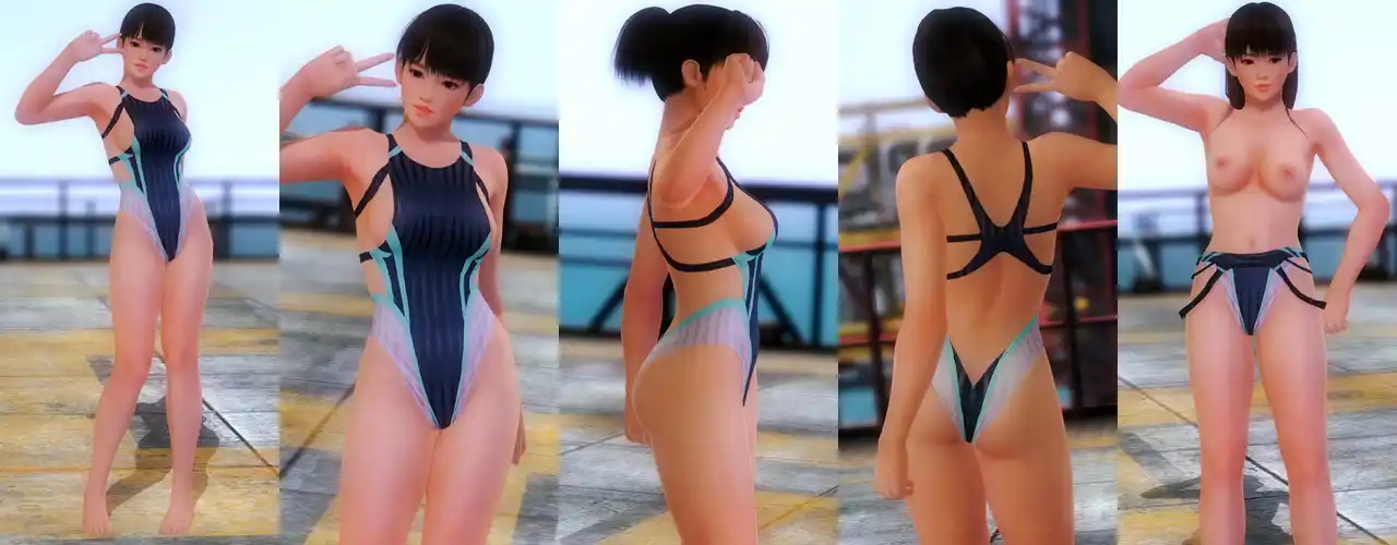 デッドオアアライブ5ラストラウンド レイファン Leifang DOAXVV Take Your Mark Topless mod