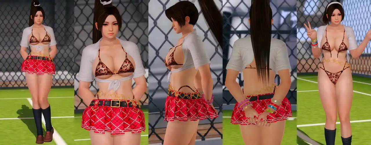 デッドオアアライブ5ラストラウンド 不知火舞 Mai DOAXVV School Vibes mod
