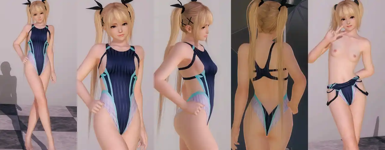 デッドオアアライブ5ラストラウンド マリー・ローズ Marie DOAXVV Take Your Mark Topless mod