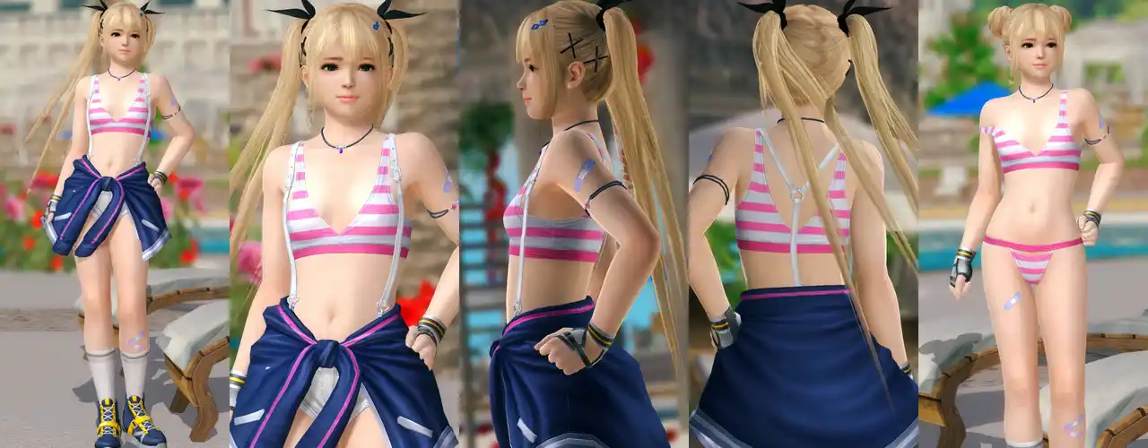 デッドオアアライブ5ラストラウンド マリー・ローズ Marie DOAXVV Street Corner Stripes mod