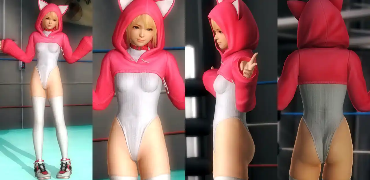 デッドオアアライブ5ラストラウンド マリー・ローズ Marie DOA5 LR Hoodie Leotard mod