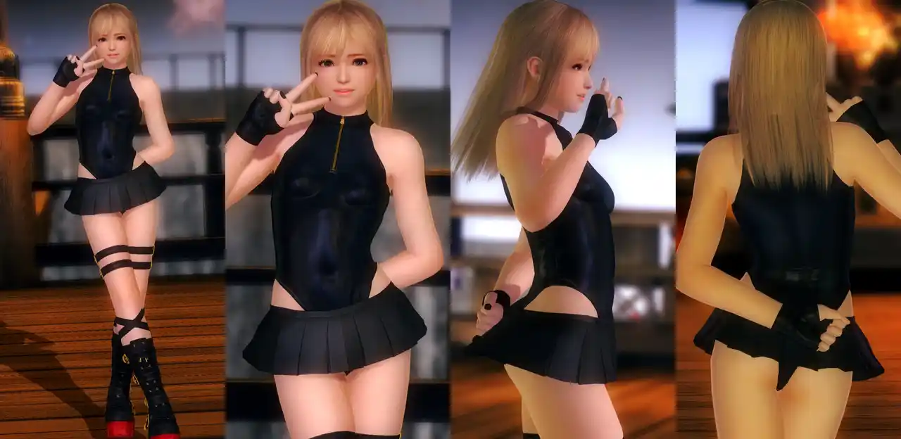 デッドオアアライブ5ラストラウンド マリー・ローズ Marie Leotard Skirt mod