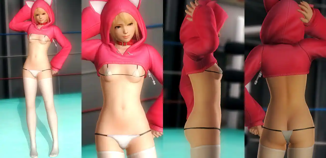 デッドオアアライブ5ラストラウンド マリー・ローズ Marie DOA5 LR Hoodie Microbikini mod