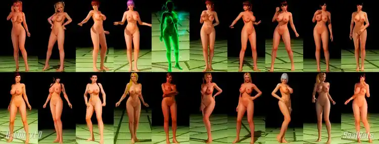 デッドオアアライブ5ラストラウンド 紅葉 [DOA5LR] H-LOD Nude Mod (curvy body) mod