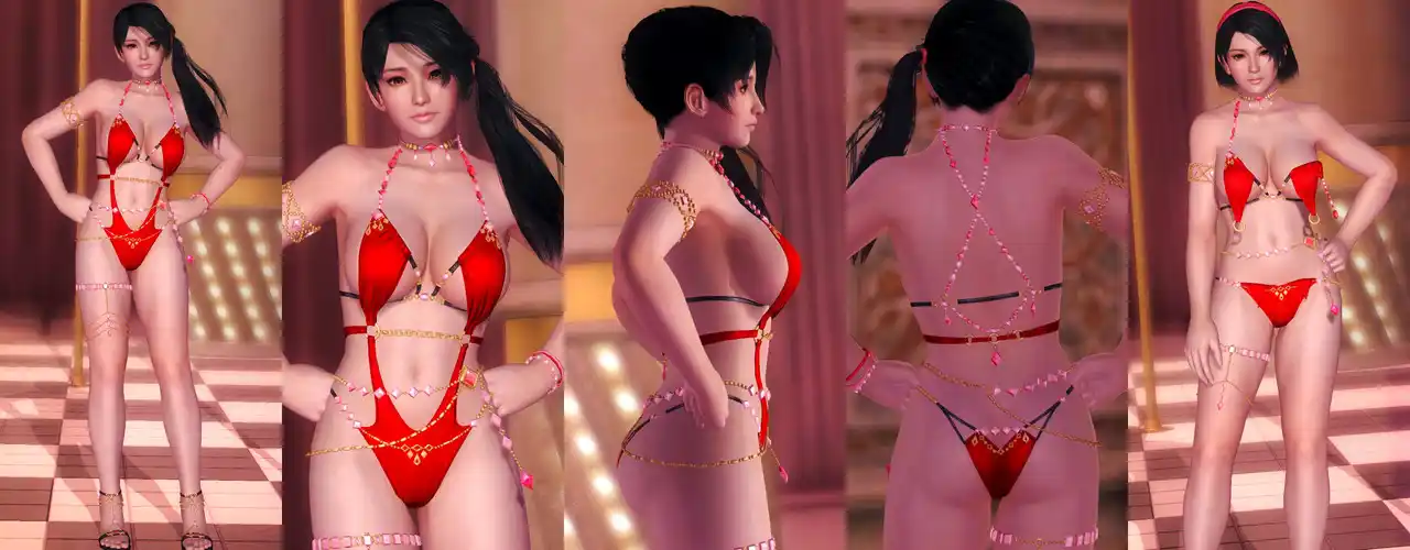 デッドオアアライブ5ラストラウンド 紅葉 Momiji DOAXVV Radiant Red mod