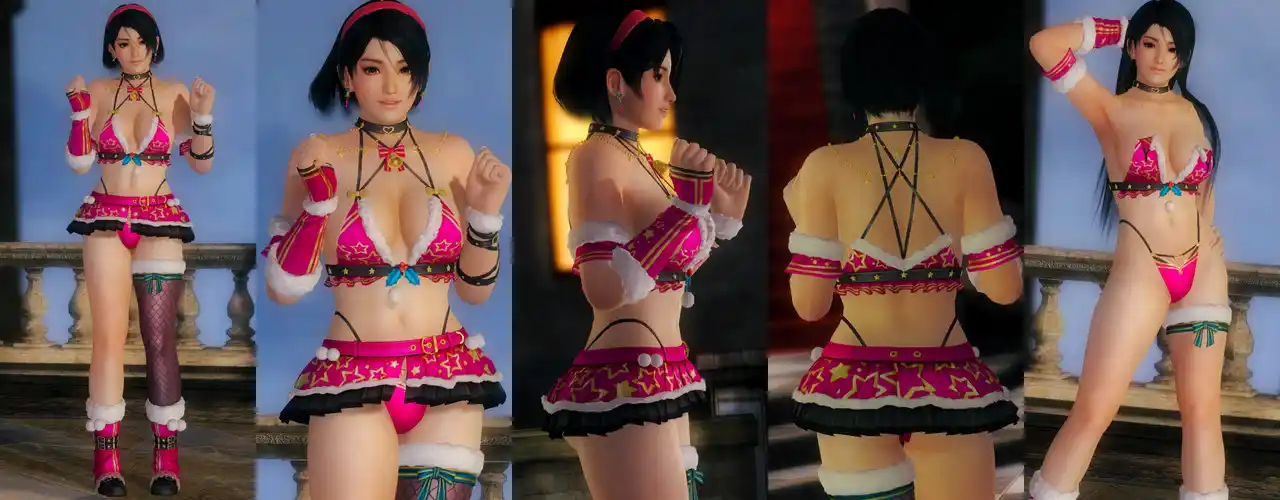 デッドオアアライブ5ラストラウンド 紅葉 Momiji DOAXVV Merry Christmas Starlight mod