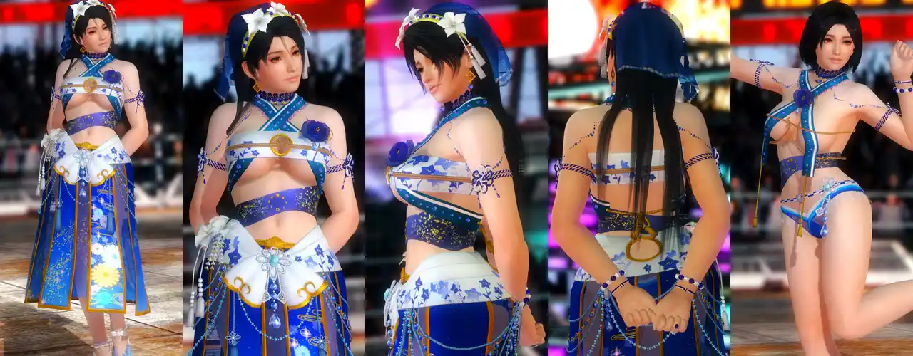 デッドオアアライブ5ラストラウンド 紅葉 Momiji DOAXVV Jewel Sapphire mod