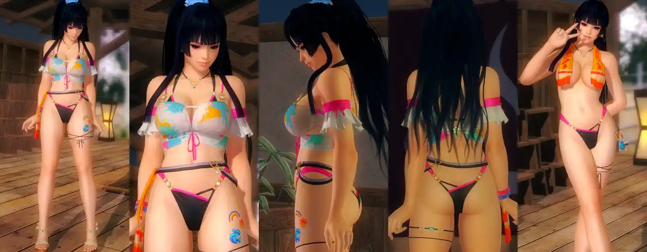 デッドオアアライブ5ラストラウンド 女天狗 Nyotengu DOAXVV Summer Encore mod