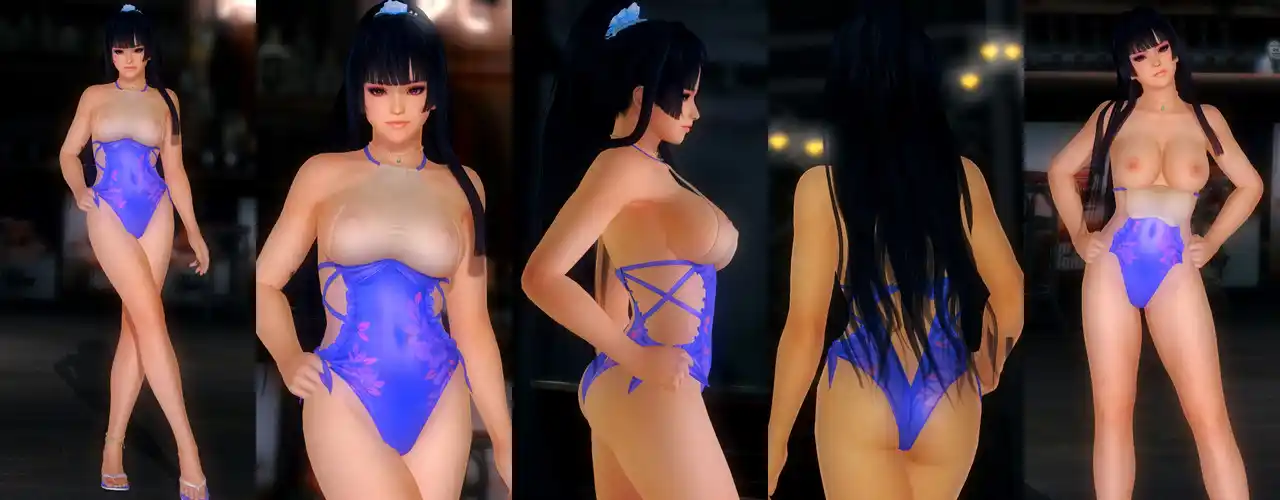 デッドオアアライブ5ラストラウンド 女天狗 Nyotengu DOAXVV Sunshine Plage Topless mod