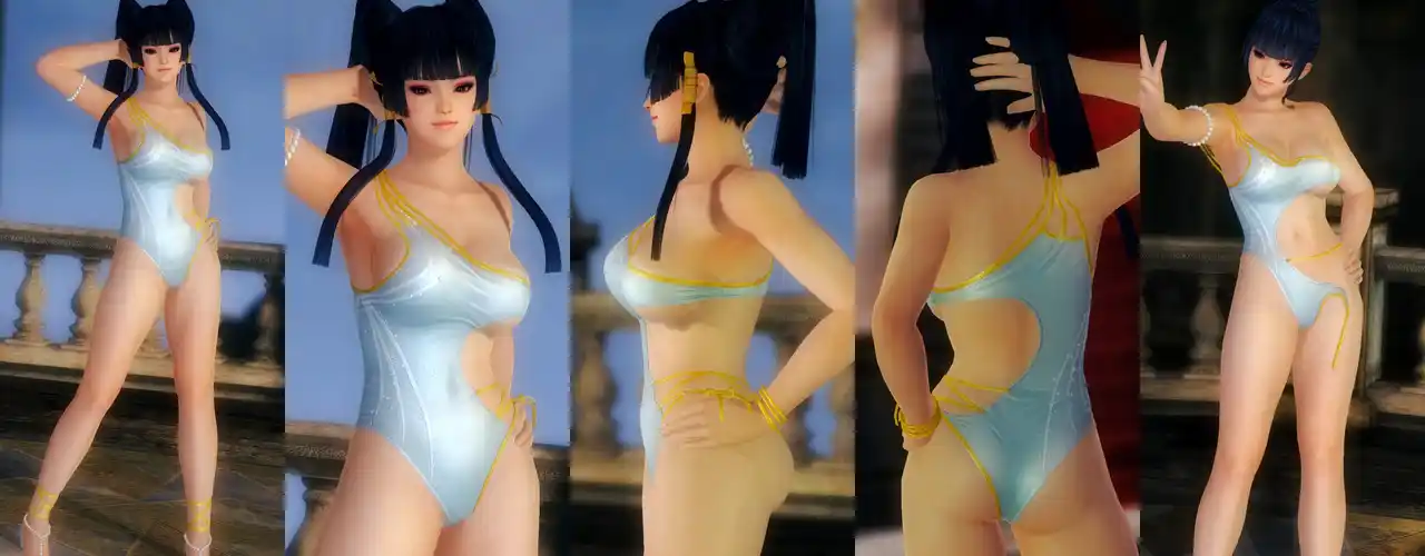 デッドオアアライブ5ラストラウンド 女天狗 Nyotengu DOAXVV Sparkling Seafoam mod