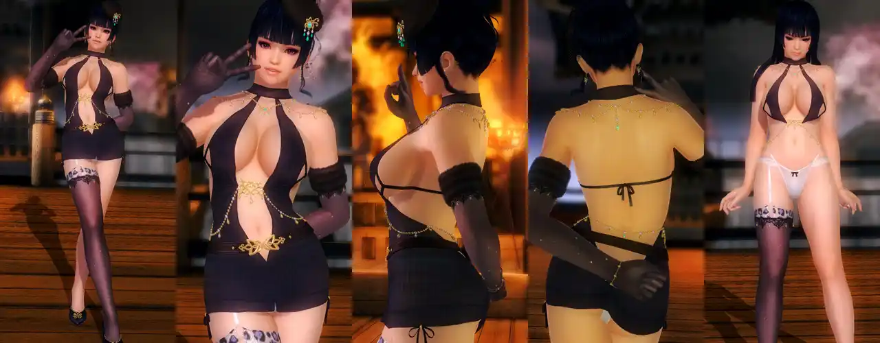 デッドオアアライブ5ラストラウンド 女天狗 Nyotengu DOAXVV Nocturne Romanza mod