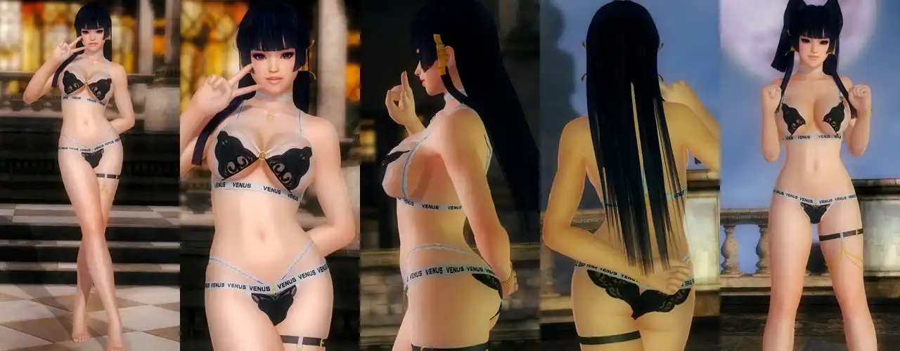 デッドオアアライブ5ラストラウンド 女天狗 Nyotengu DOAXVV Break The Night Underwear mod