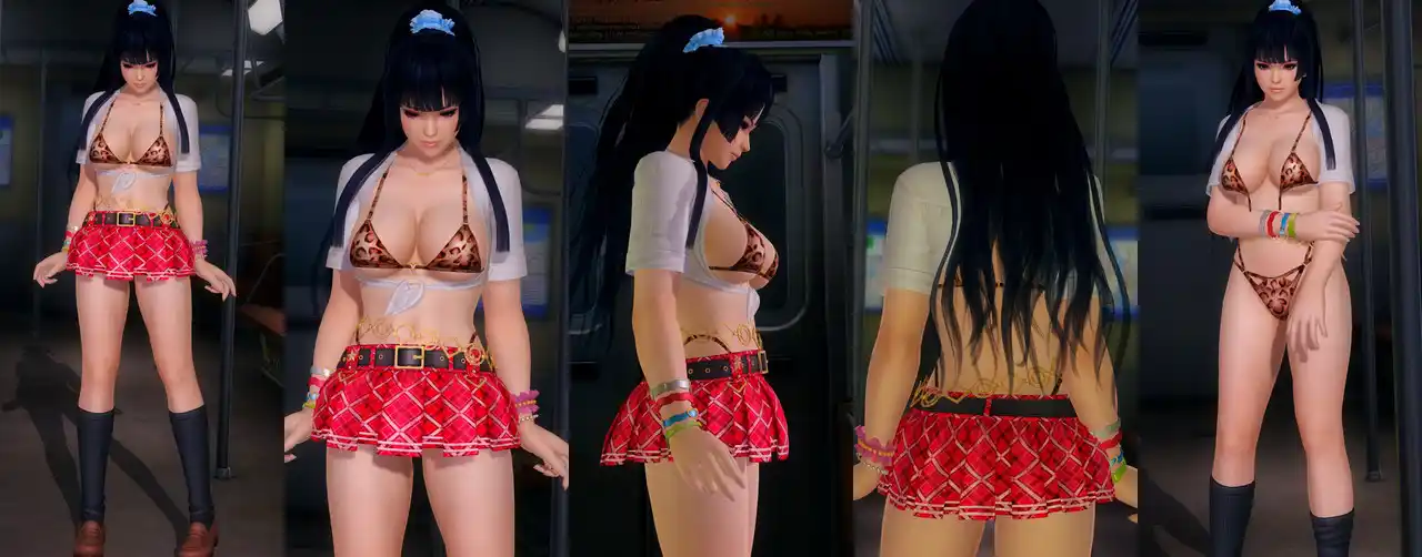 デッドオアアライブ5ラストラウンド 女天狗 Nyotengu DOAXVV School Vibes mod