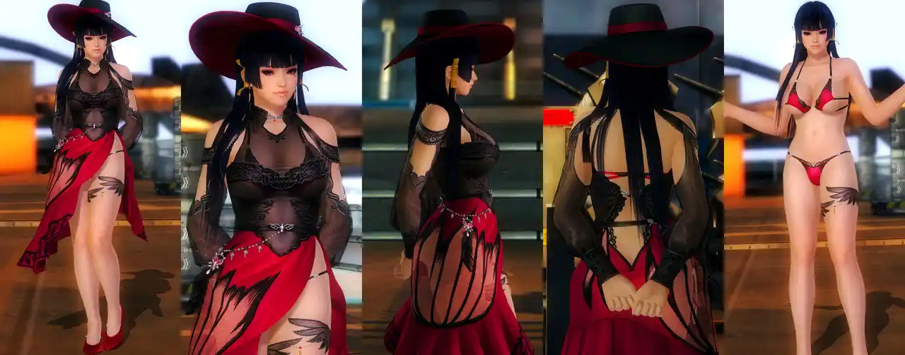 デッドオアアライブ5ラストラウンド 女天狗 Nyotengu DOAXVV Voyage Crow mod