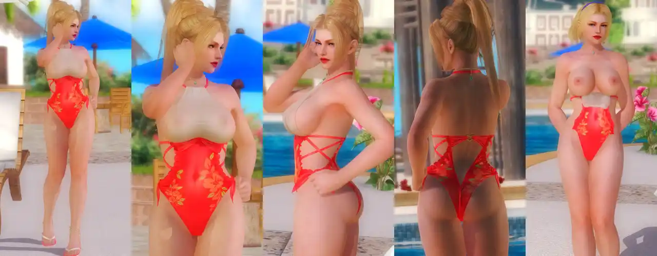 デッドオアアライブ5ラストラウンド レイチェル Rachel DOAXVV Sunshine Plage Topless mod