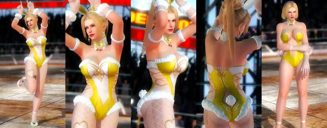 デッドオアアライブ5ラストラウンド レイチェル Rachel DOAXVV Bunny Clock mod
