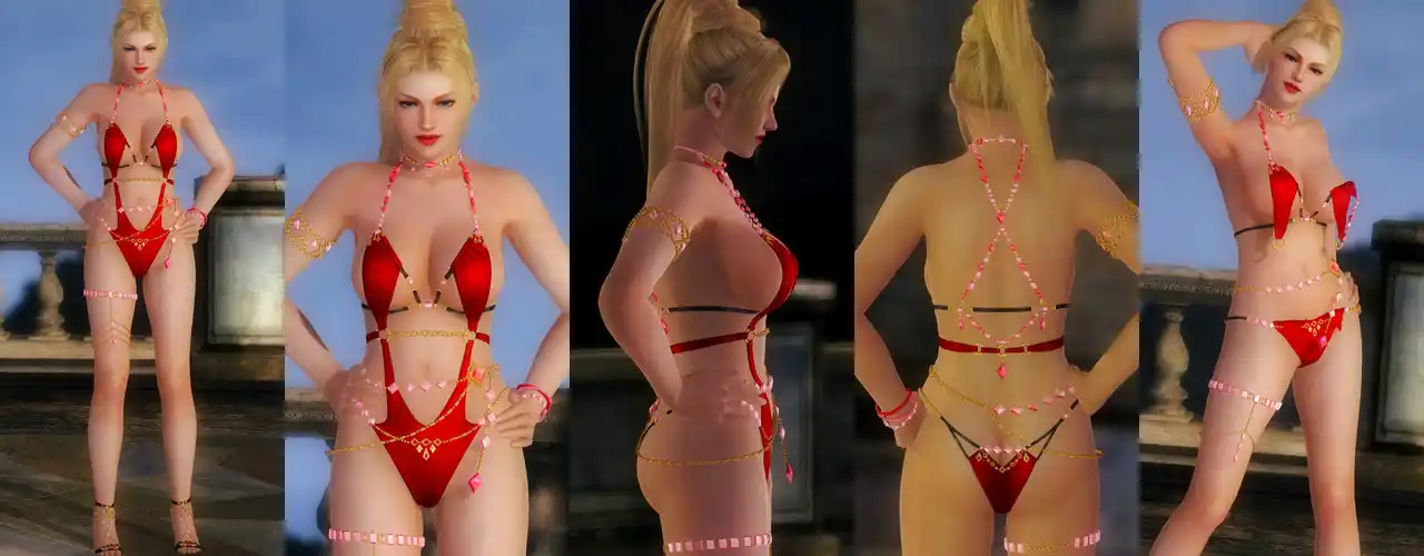 デッドオアアライブ5ラストラウンド レイチェル Rachel DOAXVV Radiant Red mod