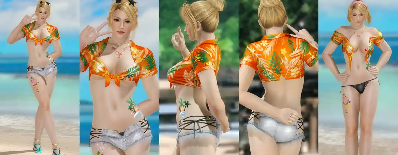 デッドオアアライブ5ラストラウンド サラ Sarah DOAXVV Loco Moco Vacation mod