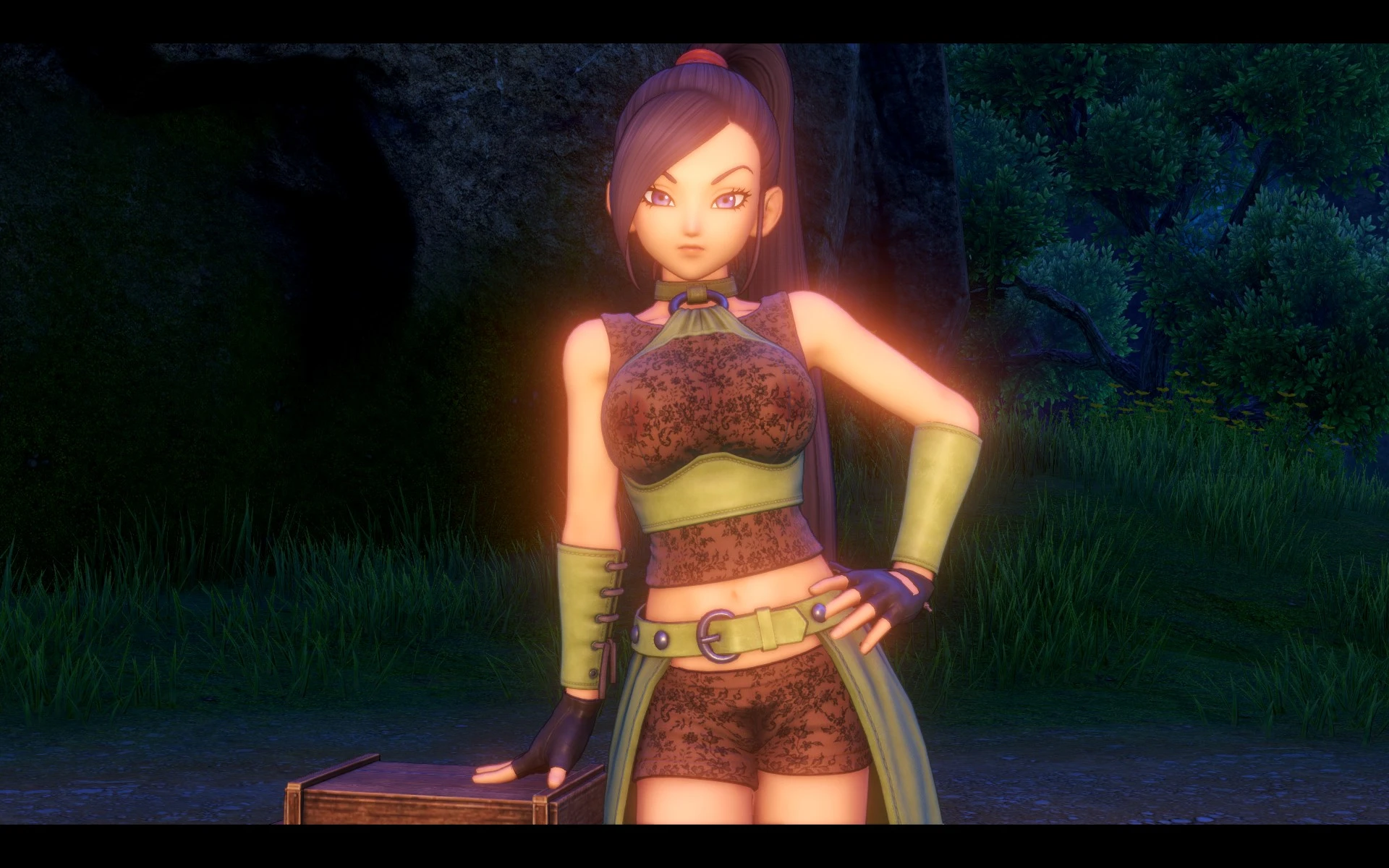 ドラゴンクエストXI S Jade- See-Thru Lace Clothes (Project Rebuild) mod