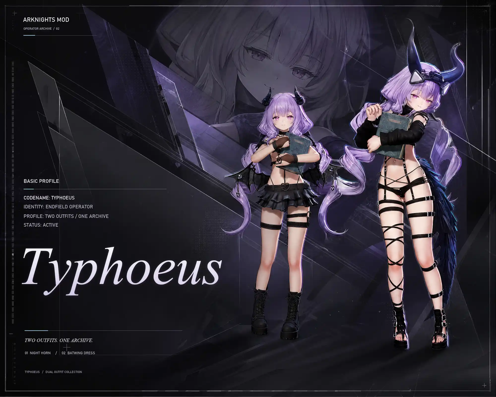 アークナイツ エンドフィールド ティフォロス Typhoeus Succubus mod
