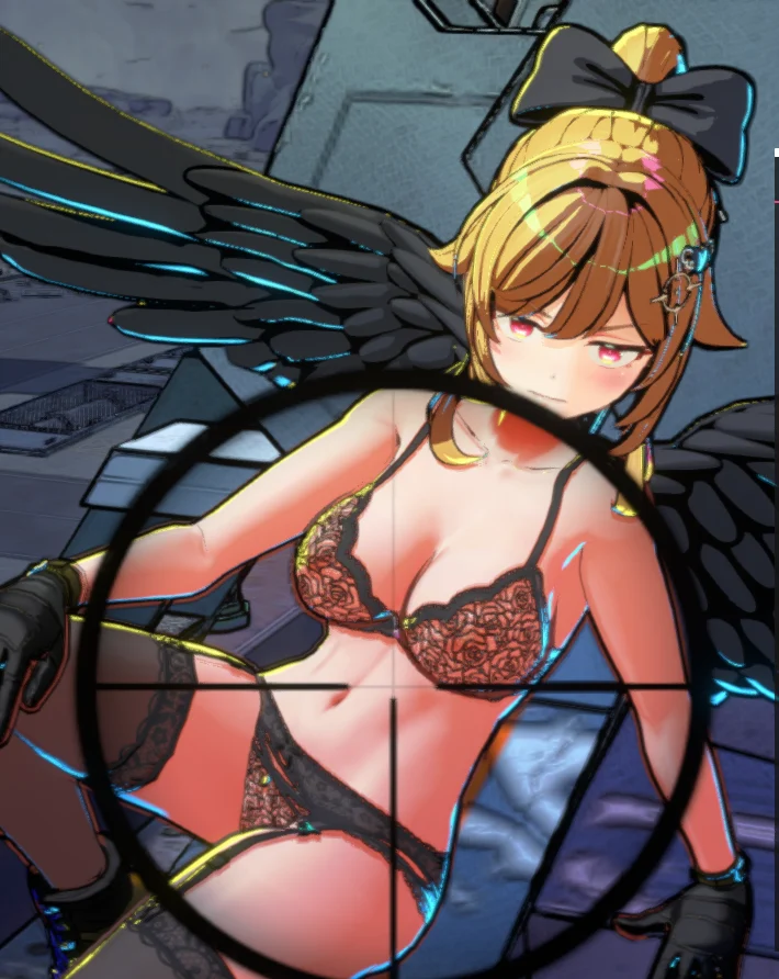 大人下着 黒白色透け