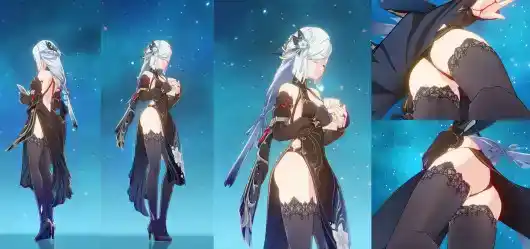 Shenhe Frostflower Pantsu