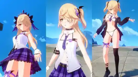 Fischl Seoul Cafe Collab skin