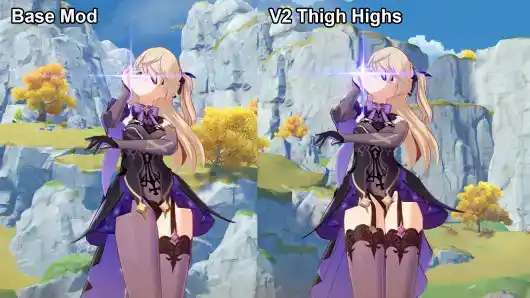 Fischl Beta Pantsu + Thigh Highs Version