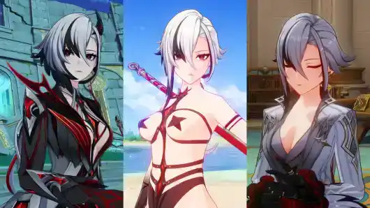 Arlecchino Undressed: Base/Boss + Bikini Nude Mod