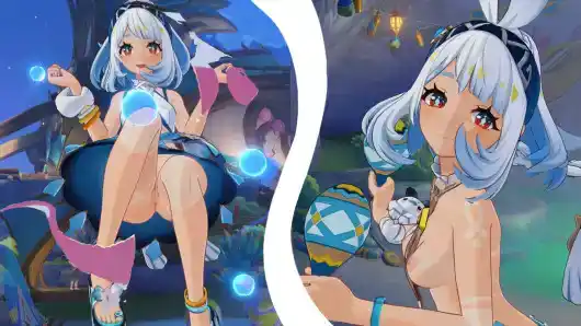 Mualani Undressed: Base Outfit Nude Mod