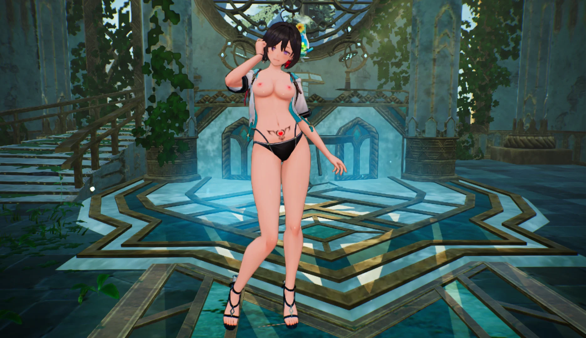 ユミアのアトリエ ユミア mod YumiaToplessSwimsuit