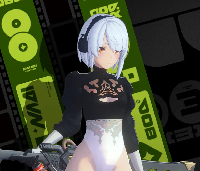 ゼンレスゾーンゼロ アンビー mod [Anby]Yorha/2b Cosplay (Thicc/Standard/Skirt)