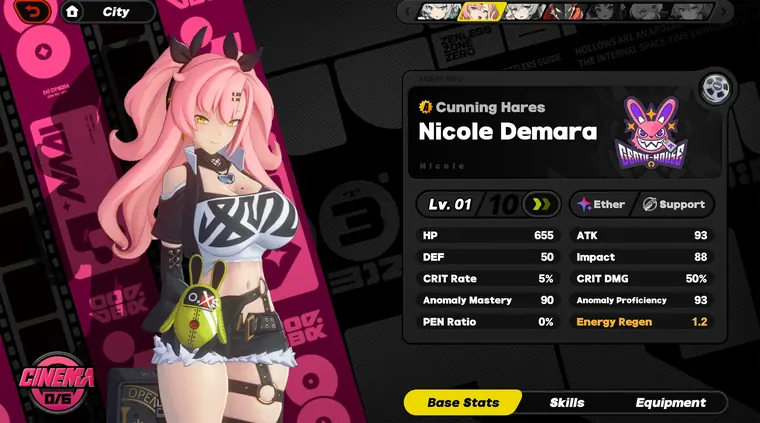 ゼンレスゾーンゼロ ニコ mod Bustier Nicole