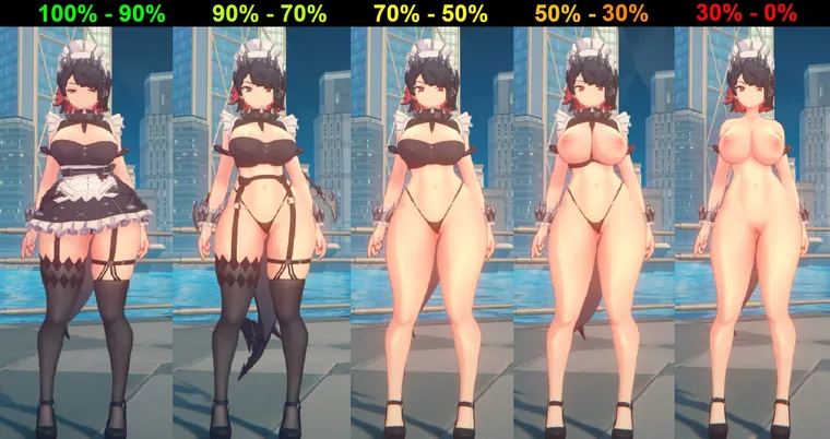 ゼンレスゾーンゼロ エレン mod Ellen Bottom Heavy - Clothing Break + Restore