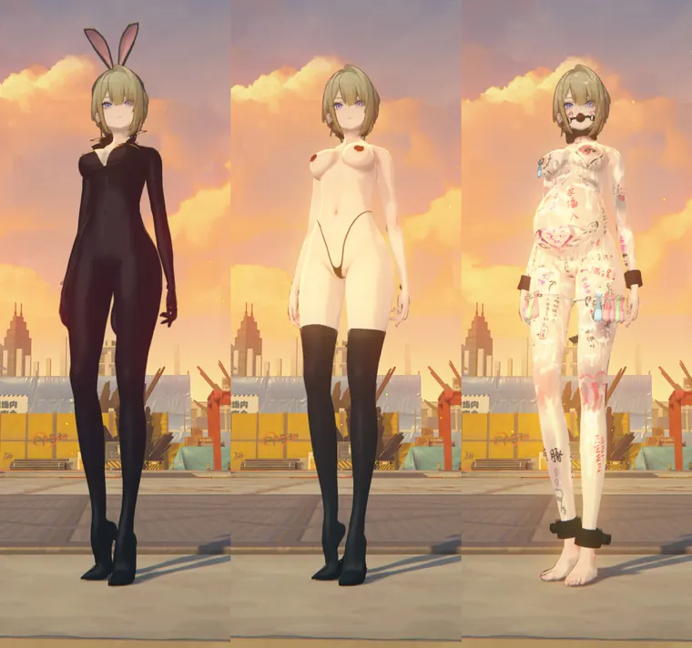 ゼンレスゾーンゼロ イヴリン mod Evelyn Rabbit with Bodywriting