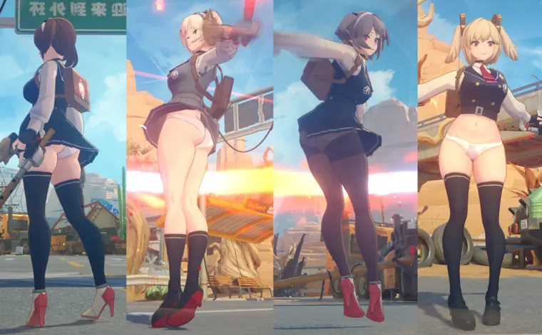 ゼンレスゾーンゼロ バーニス mod Thicc JK Burnice